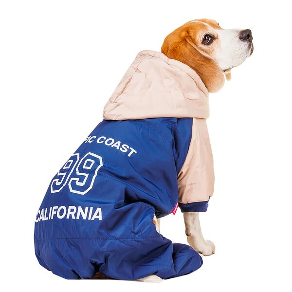 Комбинезон с капюшоном для собак 3XL синий (унисекс)