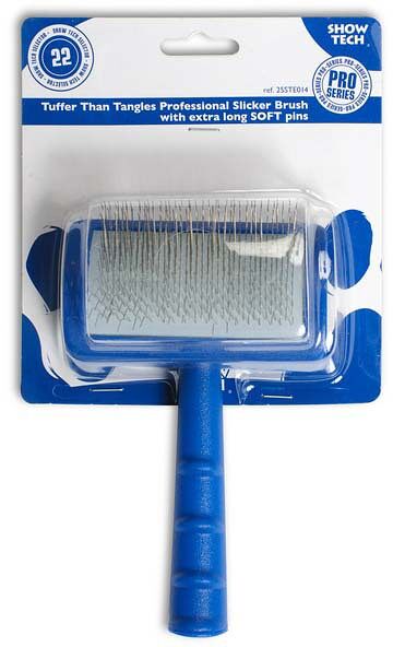 Сликер SHOW TECH мягкий выгнутый с длинными зубцами 10 х 6 см.