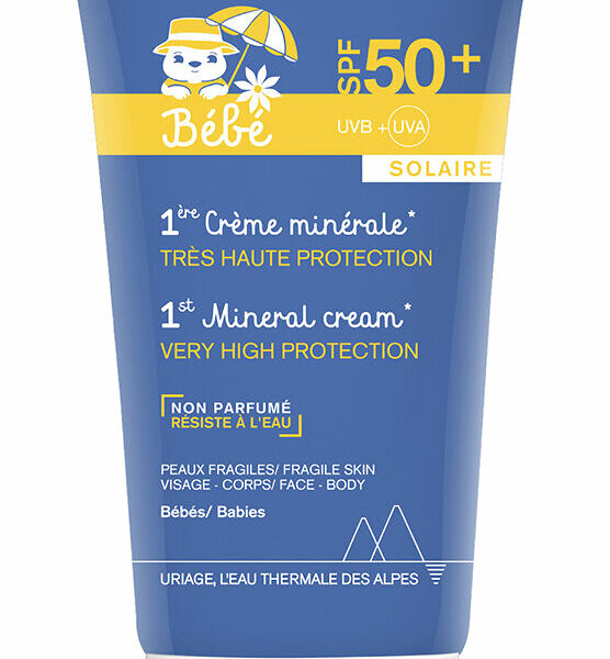 Uriage Bebe 1ers Детский крем для лица минеральный SPF 50+ 50 мл