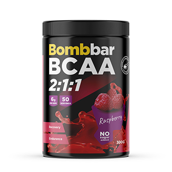 

Коктейль протеиновый Bombbar BCAA Малина, 300 г