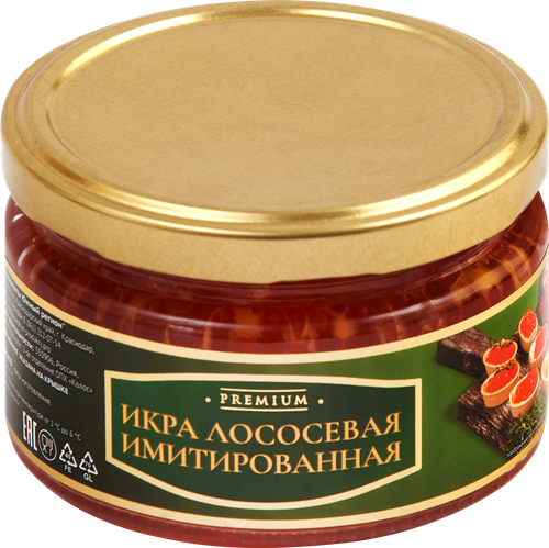 

Икра лососевая имитированная Greenadini Премиум, 220 г