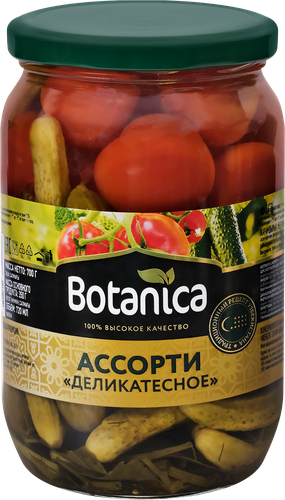 

Ассорти BOTANICA Деликатесное, черри и корнишоны, 720мл
