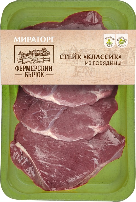

Стейк Мираторг Классик говяжий 340 г