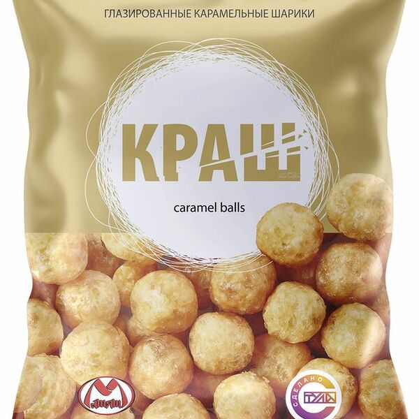 Шарики кукурузные Матяш Краш со вкусом карамели 50г