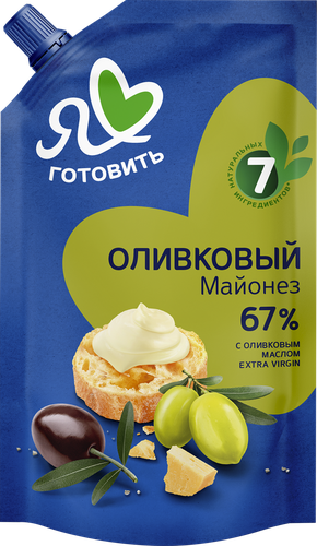 

Майонез оливковый Я люблю готовить Extra Virgin 67% 600 мл