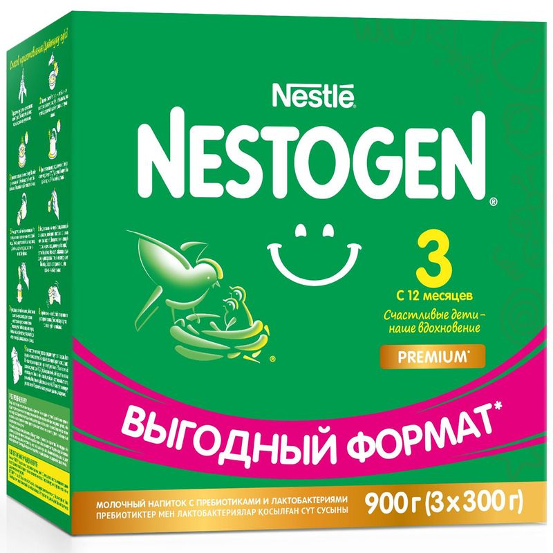 

Напиток сухой молочный Nestogen 3 с 12 месяцев 900 г