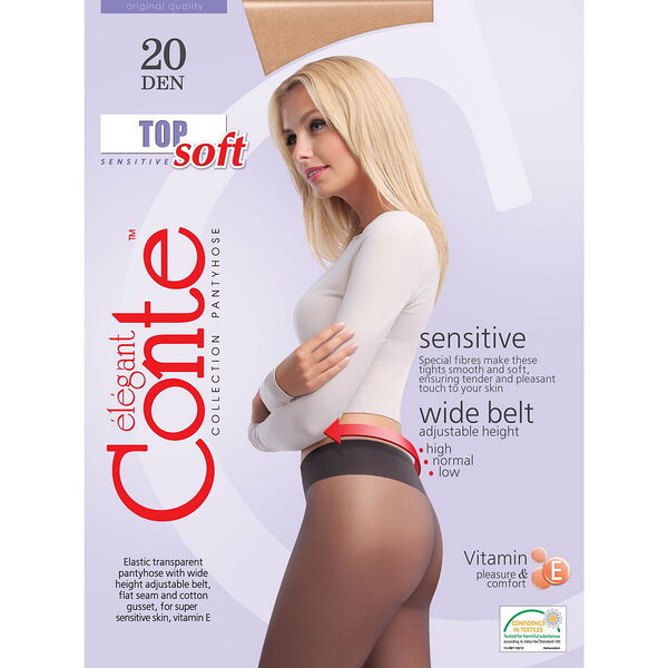 Колготки жен. CONTE ELEGANT TOP SOFT 20, р.2, bronz арт. 14С-36СП
