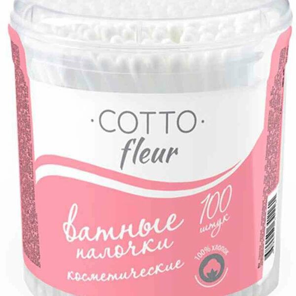 Ватные палочки косметические Cotto fleur, 100 шт