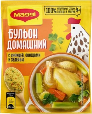 Бульон Maggi Домашний с курицей, овощами и зеленью