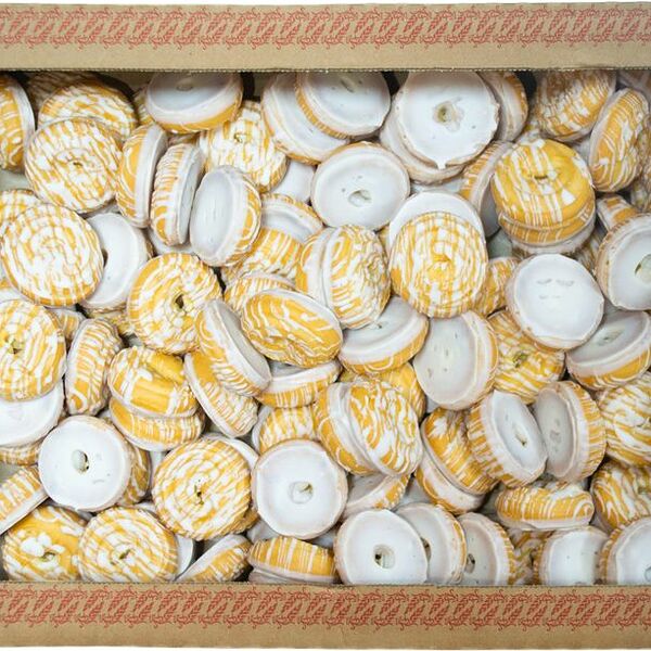 Изделие мучное Заварное колечко в белой глазури ТМ Ванюшкины Сладости