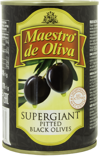 

Маслины Супергигант Maestro de Oliva без косточки
