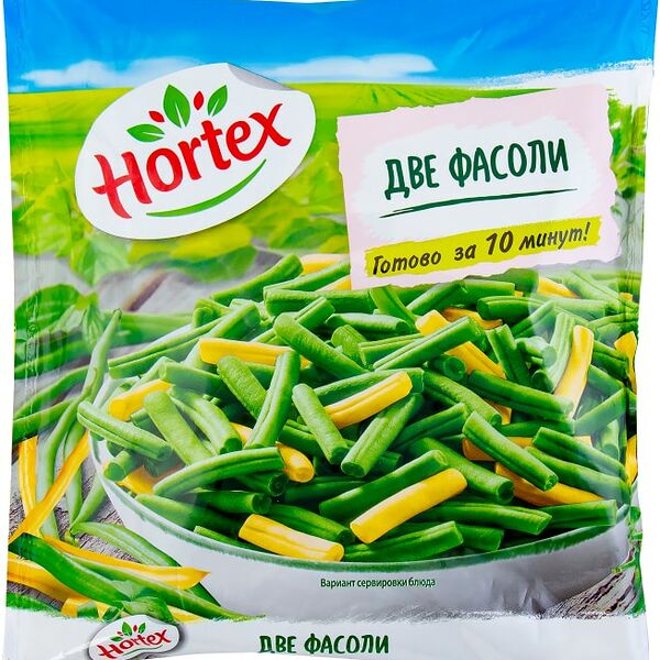 Смесь Hortex Две фасоли быстрозамороженная 400г