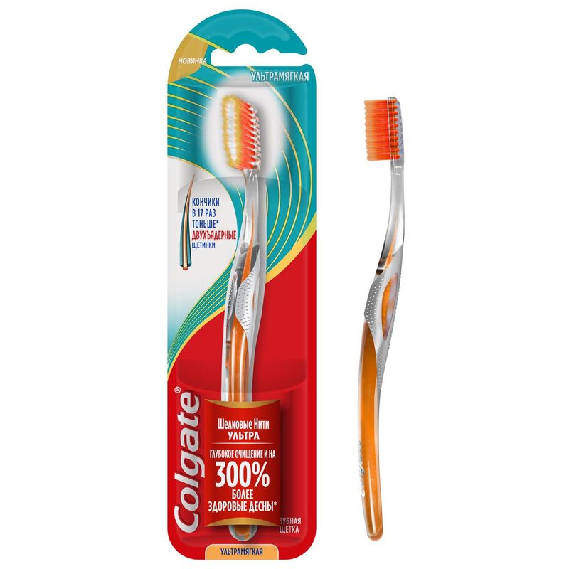 

Зубная щетка Colgate Шелковые нити ультрамягкая цвет в ассортименте 1 шт.