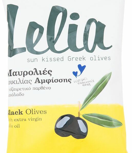 Оливки Lelia натуральные в оливковом масле с косточкой, 275г