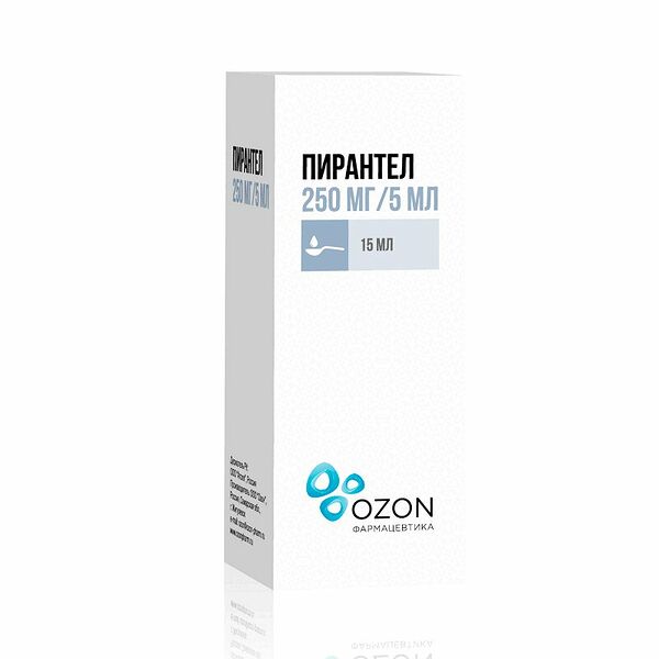 Пирантел суспензия 250 мг/5 мл 15 мл