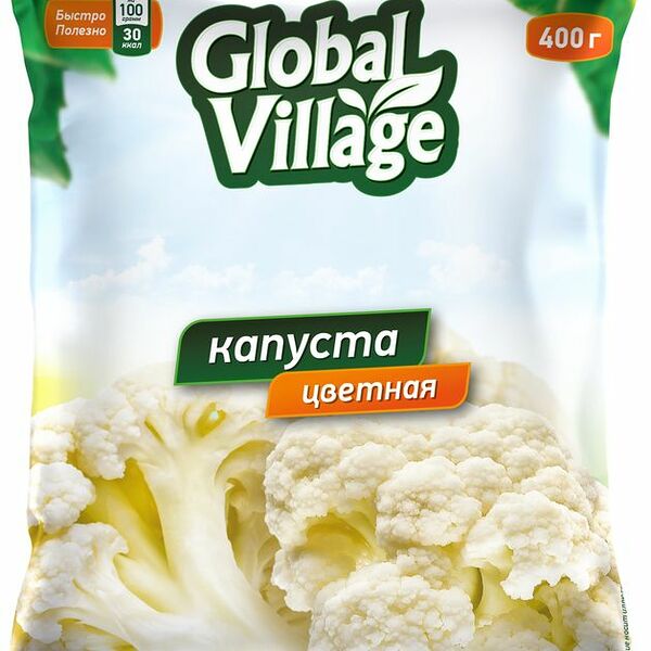 Global Village Капуста цветная замороженная 400 г