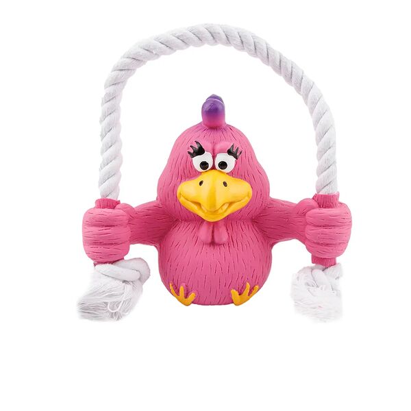 Игрушка для собак Птичка на веревке 20 см
