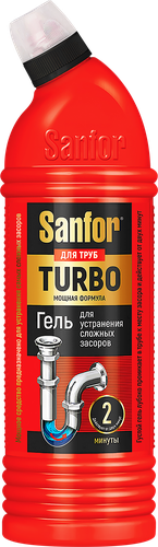 

Средство Sanfor Turbo для очистки канализационных труб 500 мл