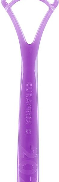 Скребок для языка Curaprox двойной широкий