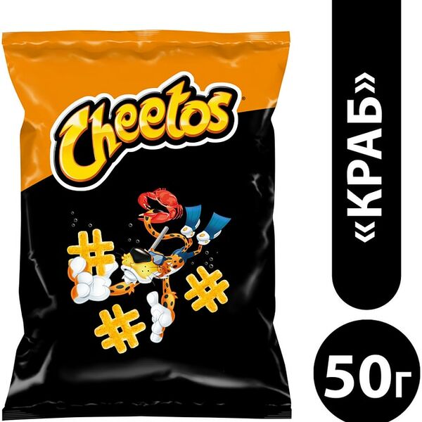 Снеки кукурузные Cheetos Краб 50г