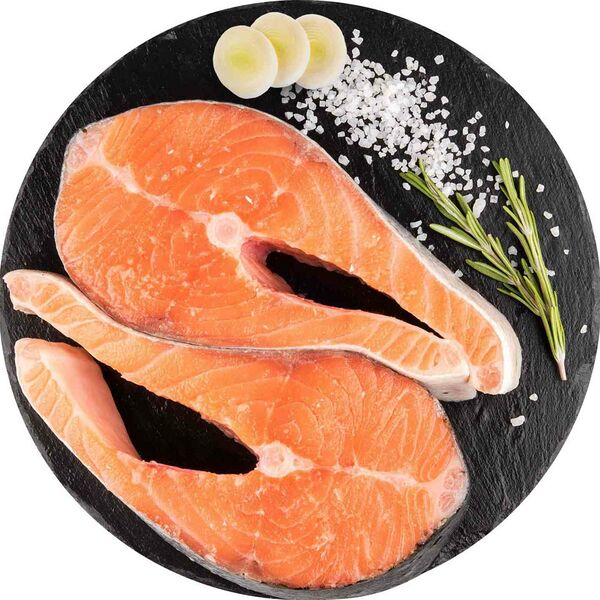 Лосось охлаждённый, стейк, Чили, (1 стейк ~ 400 г)