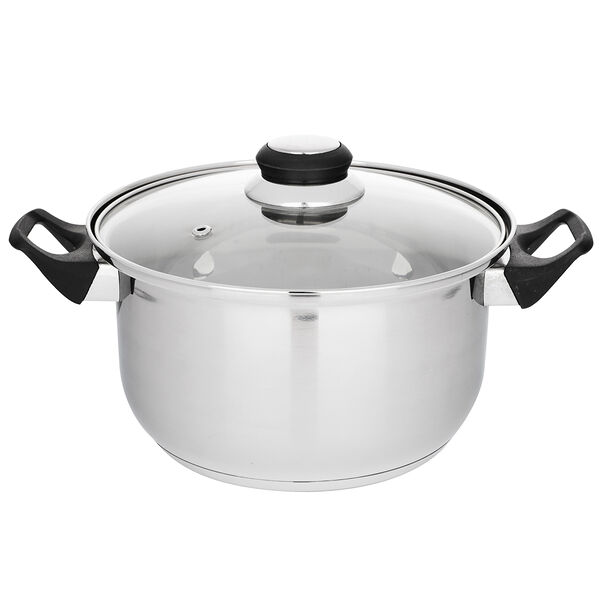 Кастрюля Стрейтон 20х11,5см, 2,9л, со стекл. крышкой