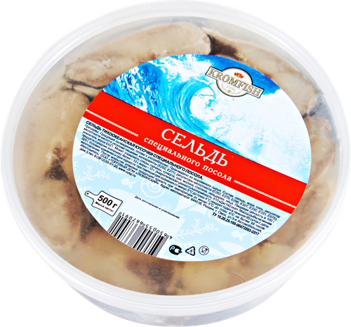 

Сельдь специального посола KROMFISH кусочки, 500г