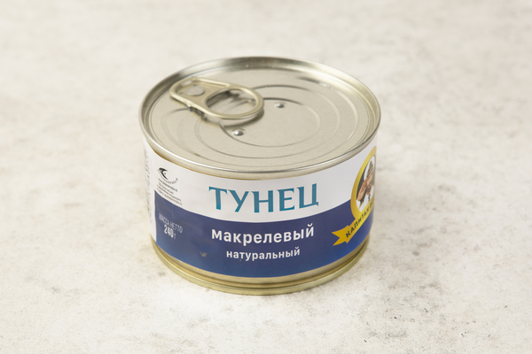 

Тунец макрелевый натуральный кусочки 240 г
