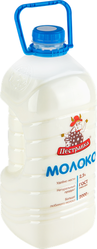 

Молоко Пестравка пастеризованное 2.5% 2 л