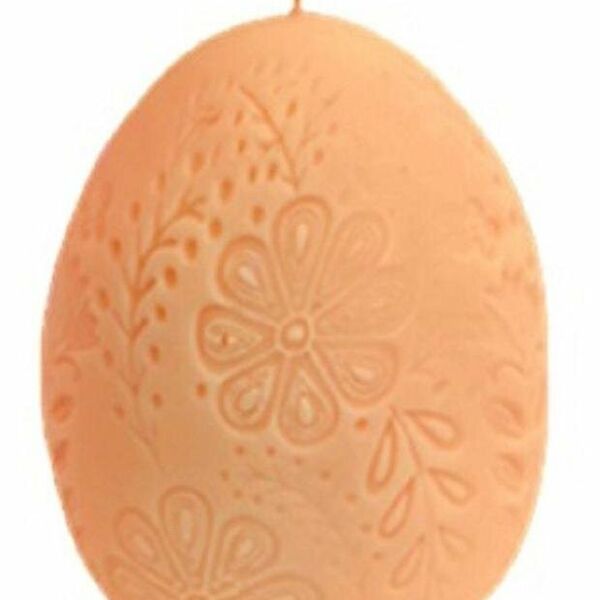 Свеча декоративная Kukina Raffinata яйцо в цветах, 50х70 мм, 1 шт, в ассортименте