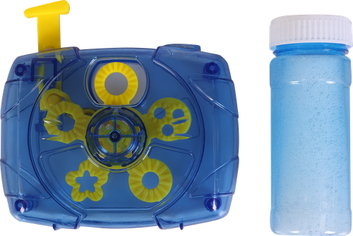 

Машинка для запуска мыльных пузырей Bigga Фотоаппарат, с мыльным раствором, в ассортименте