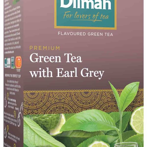 Чай зеленый Dilmah Earl Grey 20 пакетиков