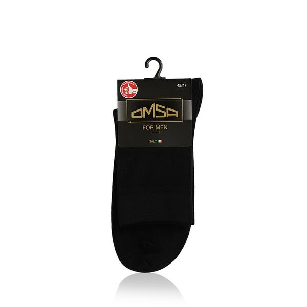 Мужские носки Omsa Classic трикотажные, 202, Nero, р.45-47