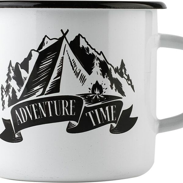 Кружка HITT эмалированная сталь, 400мл, в ассортименте