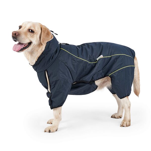 Попона для собак мелких пород теплая с удлиненным воротом M синий (унисекс)