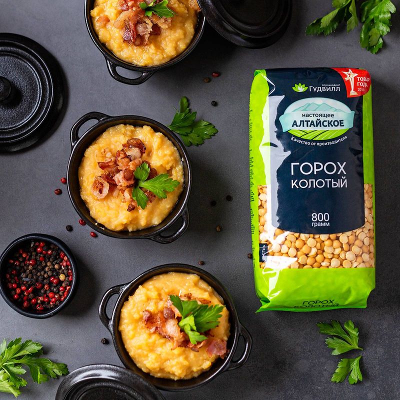 

Горох Гудвилл Экстра колотый желтый 800 г