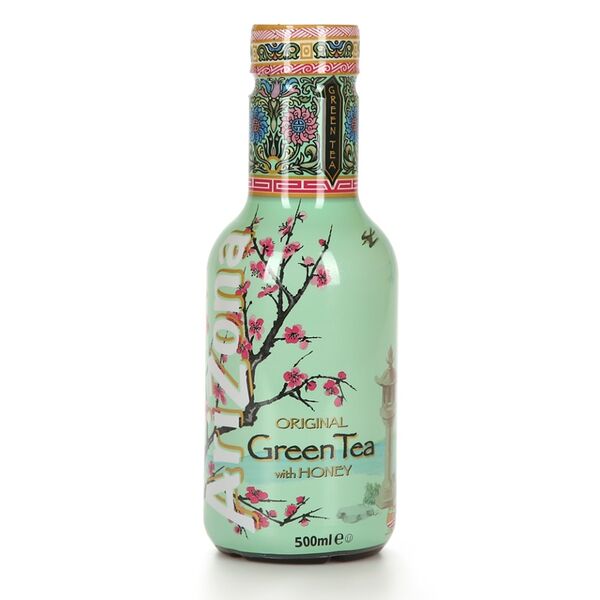 Холодный чай AriZona Green Tea с женьшенем и медом 0.5 л, Германия