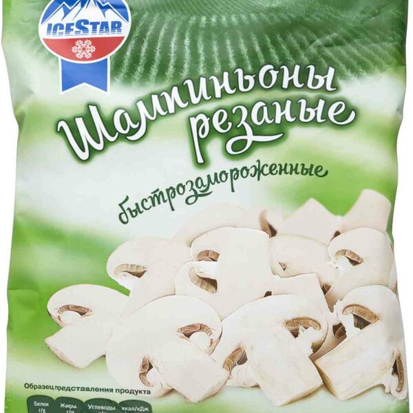 Шампиньоны быстрозамороженные Icestar резаные