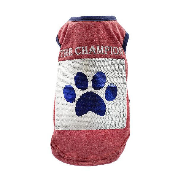 Майка для собак Чемпион L малиновый (унисекс)