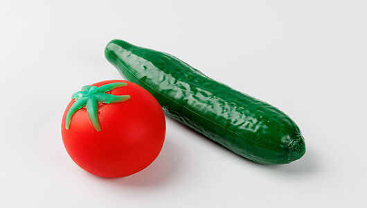 Набор-антистресс 1 Toy Супермаркет: помидор и огурец
