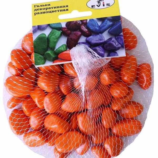 Галька Evis крупная цвет: оранжевая 10-15 мм
