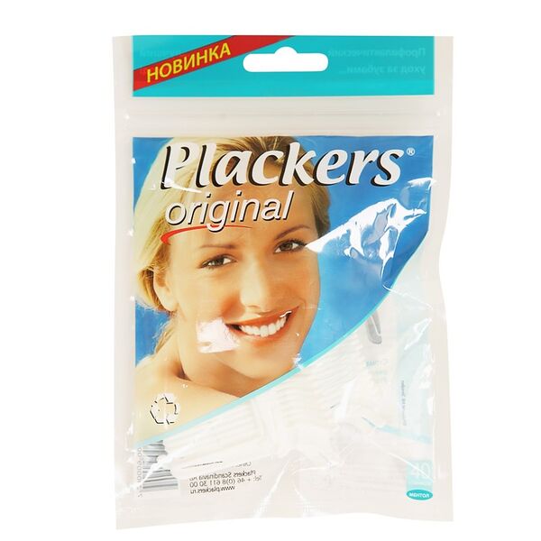 Зубная нить Plackers Original одноразовая, 40 шт.