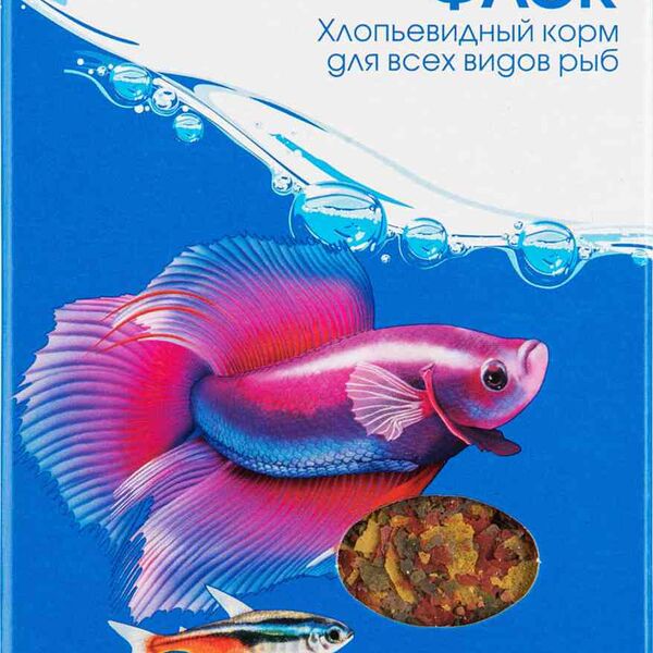 Корм для всех видов рыб Зоомир Флэк хлопьевидный