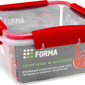 Контейнер Butterfly, 15,6×15,6×8,3 см