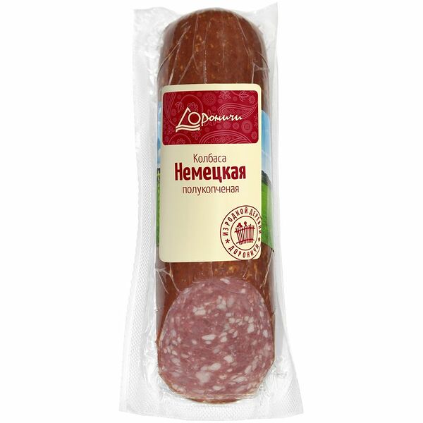 Колбаса полукопчёная Дороничи Немецкая