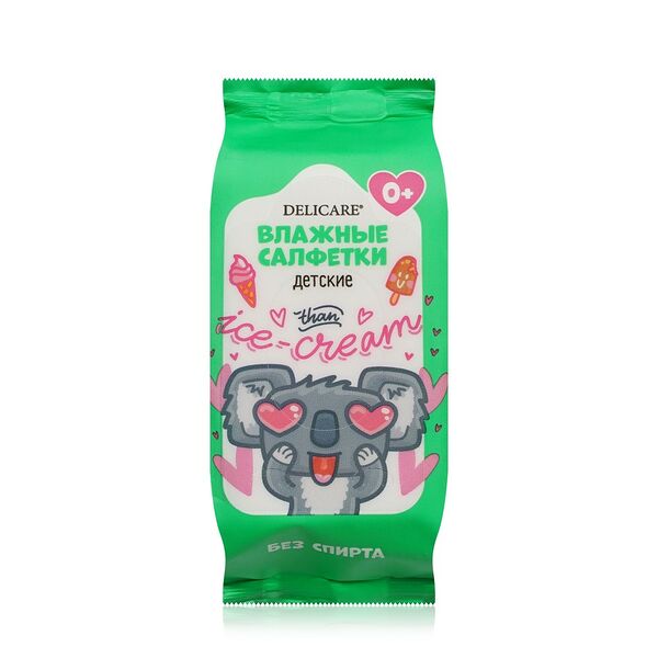Детские влажные салфетки Delicare mini 