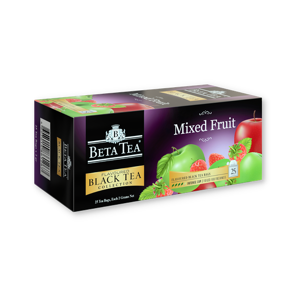 Чай Beta черный пакетированный смешанные фрукты 25 шт