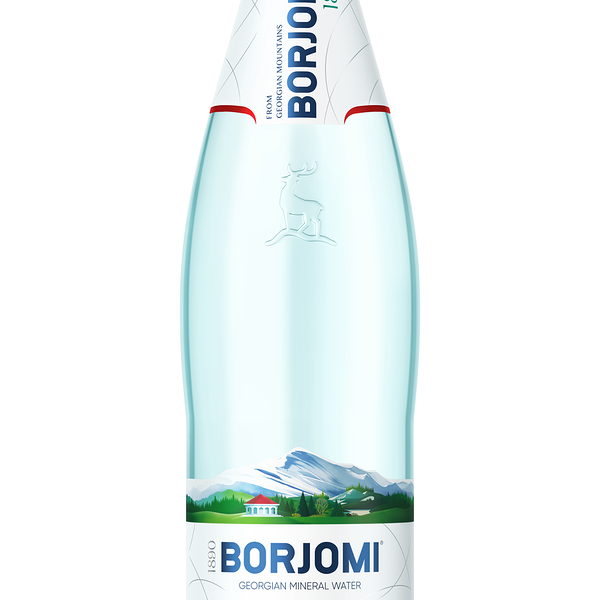 Вода минеральная газированная Borjomi стекло 500 мл