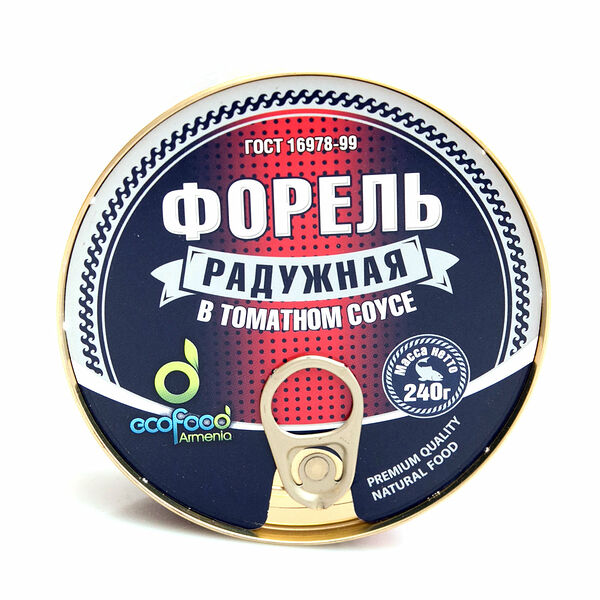 Форель радужная Ecofood Armenia в томатном соусе, 240 г