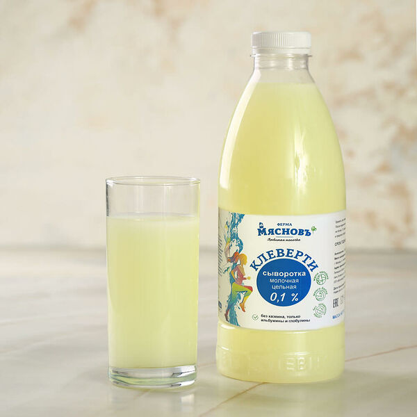 Сыворотка молочная Клеверти 0,1% пастеризованная МясновЪ Ферма
